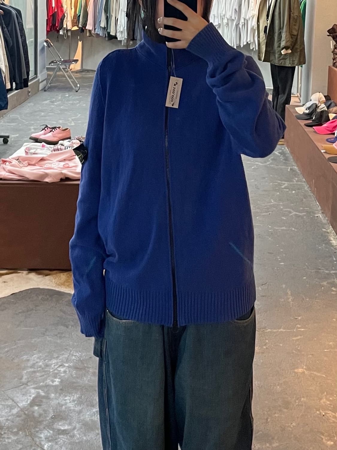 스톤아일랜드 나일론 후드 니트집업 H1848 상품이미지1