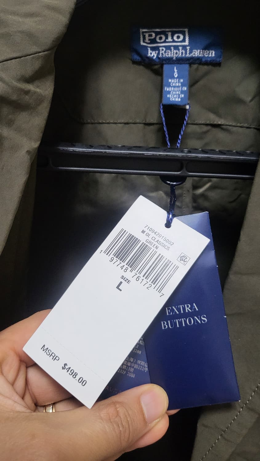 폴로 랄프로렌 피어슨 라이트웨이트 트윌 재킷(택새상품) 상품이미지10