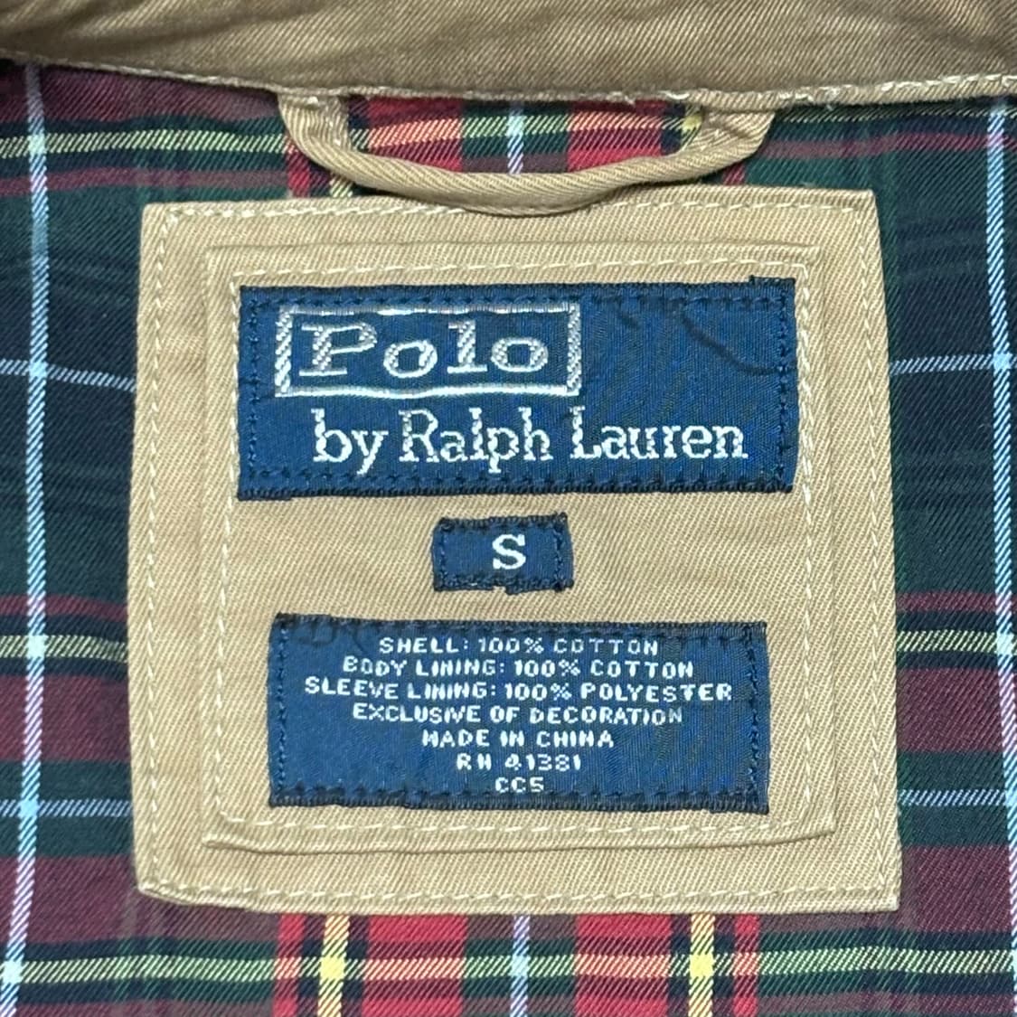 폴로 베이지 베이포트 스윙탑 해링턴 헤링턴 드리즐러 봄버 블루종 자켓 s 상품이미지4