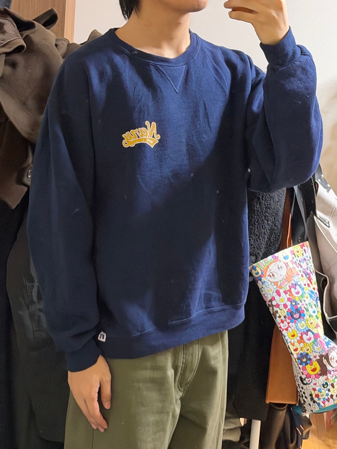 러셀 Navy 스웻셔츠 상품이미지7