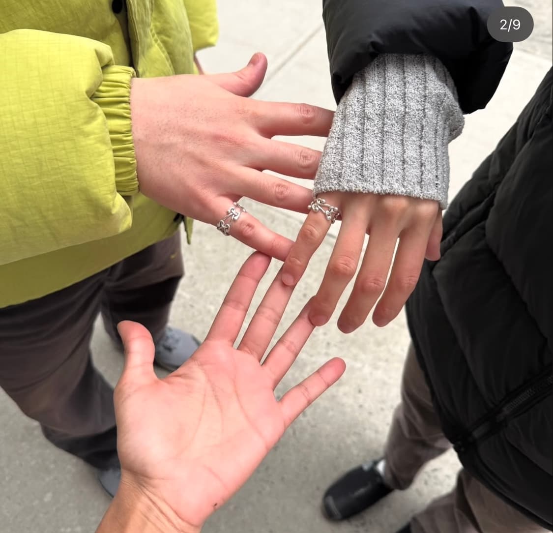 샵아모멘토 반야순다리 Link Ring / Skinny, Silver 7 상품이미지3