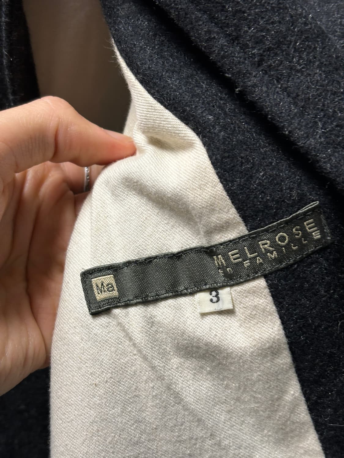 Melrose en famille 울자켓 상품이미지5