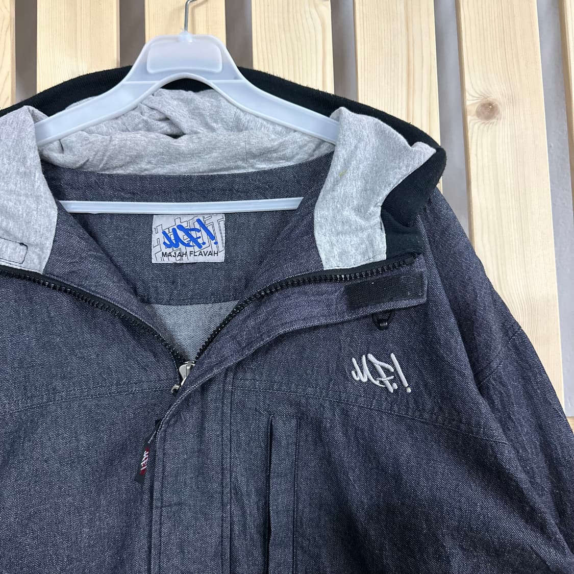 (2XL) 마자플라바 데님 후드 집업 자켓 상품이미지5