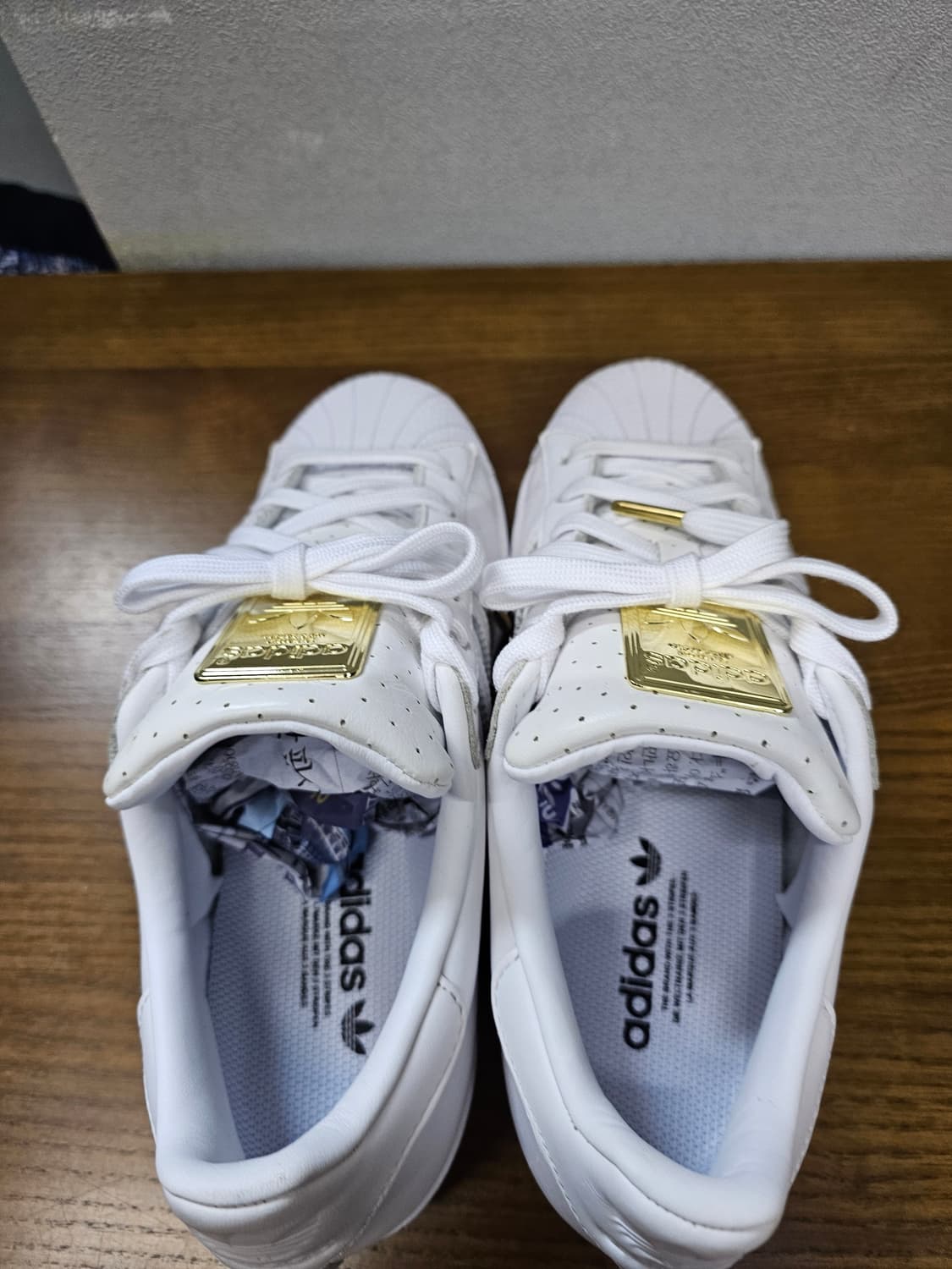 아디다스 슈퍼스타 금장 트리플화이트 상품이미지6