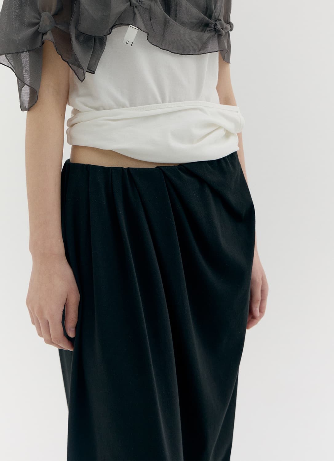 cacele 카셀 folded maxi skirt 상품이미지2