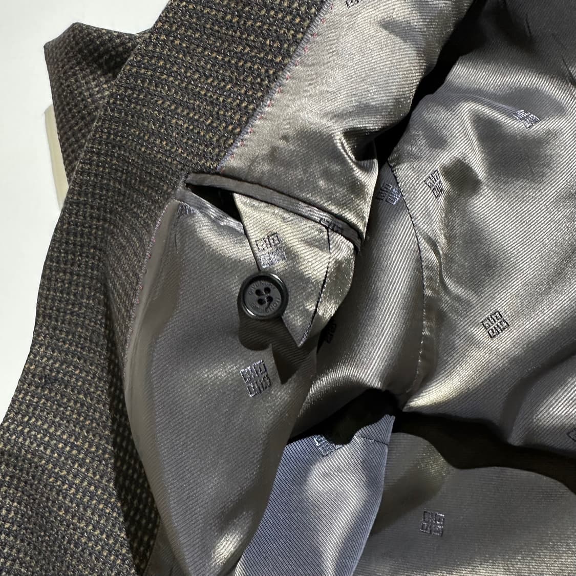 지방시 캐시미어 블렌드 트위드 체크 싱글 2B 블레이저 상품이미지6