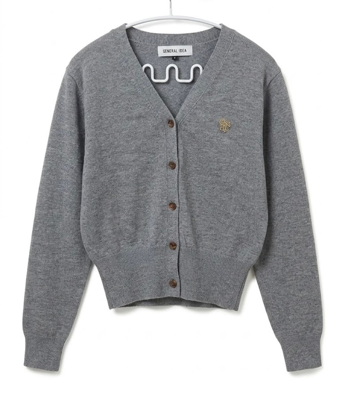 🤍제너럴 아이디어 그레이 브이넥 가디건🤍 상품이미지1