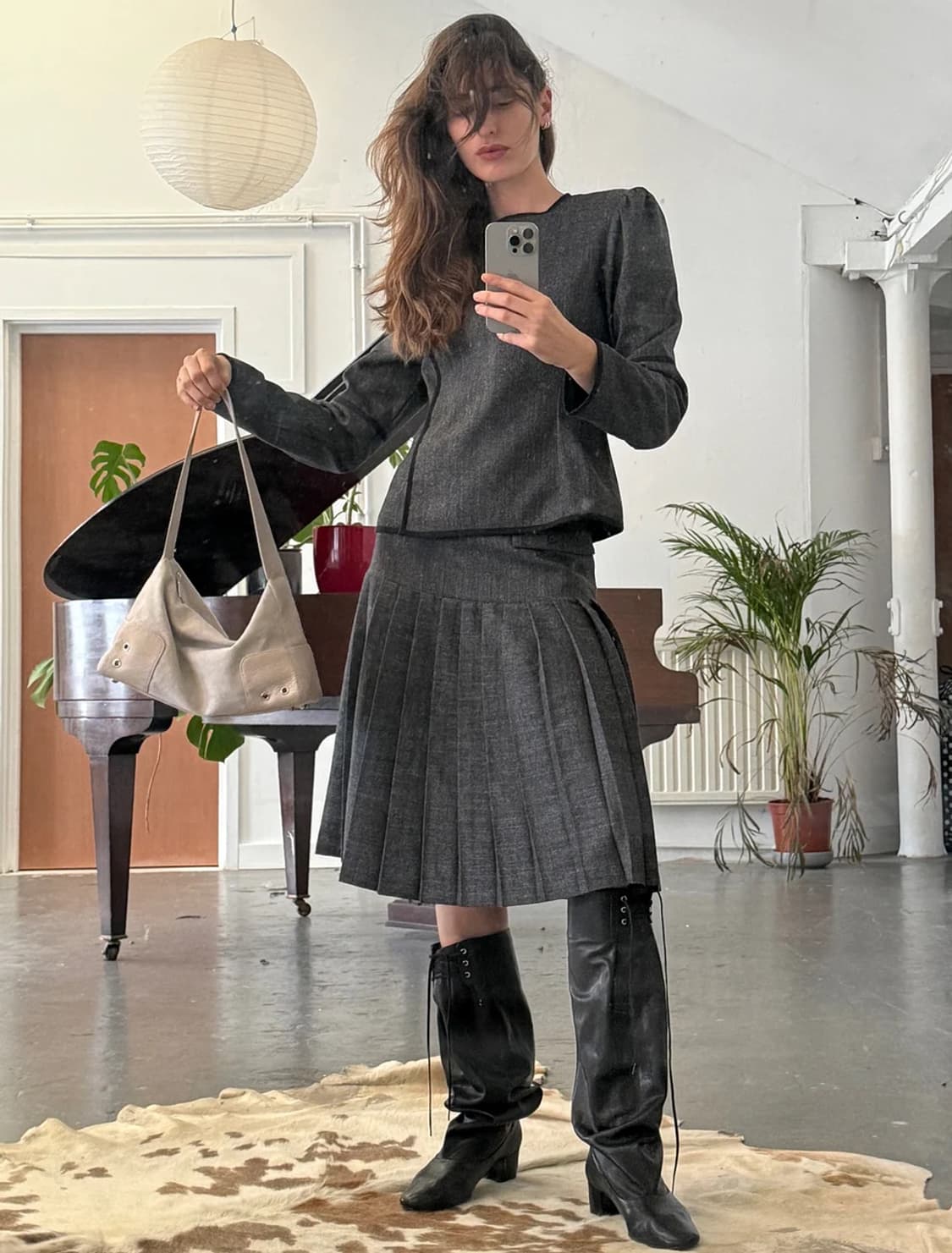 [37,38]팔로마울 Victoria 레이스업 부츠/블랙 상품이미지3