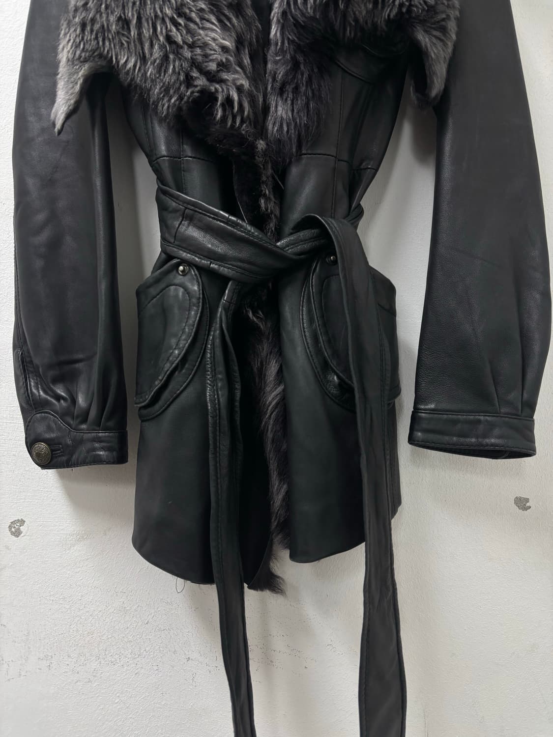 [VKEI] Grey Fur Trimming SheepSkin LGB 상품이미지2