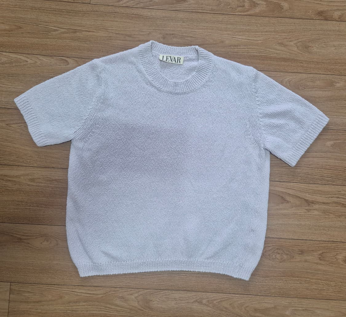 르바 Levar 부클 반팔 니트티 (라일락) 상품이미지1