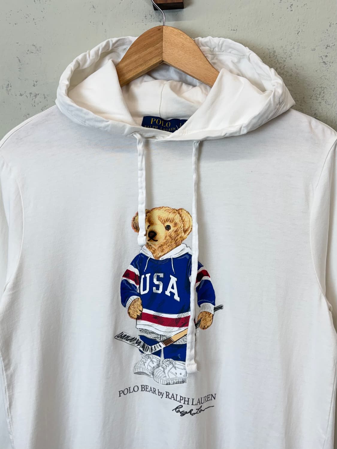 폴로랄프로렌 베어 긴팔 후드티 아이보리 상품이미지5