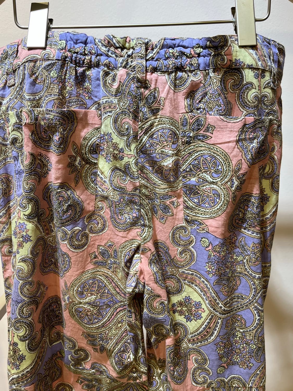 일본Thutty 핑크 페이즐리 나팔 통바지 상품이미지4