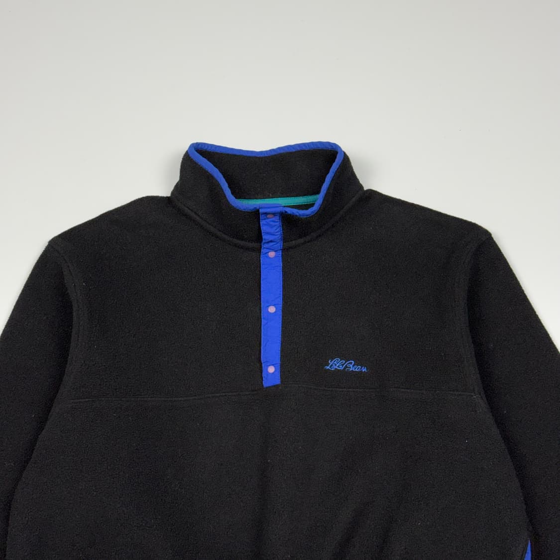 (110) 80s 엘엘빈 플리스 풀오버 블랙 상품이미지3