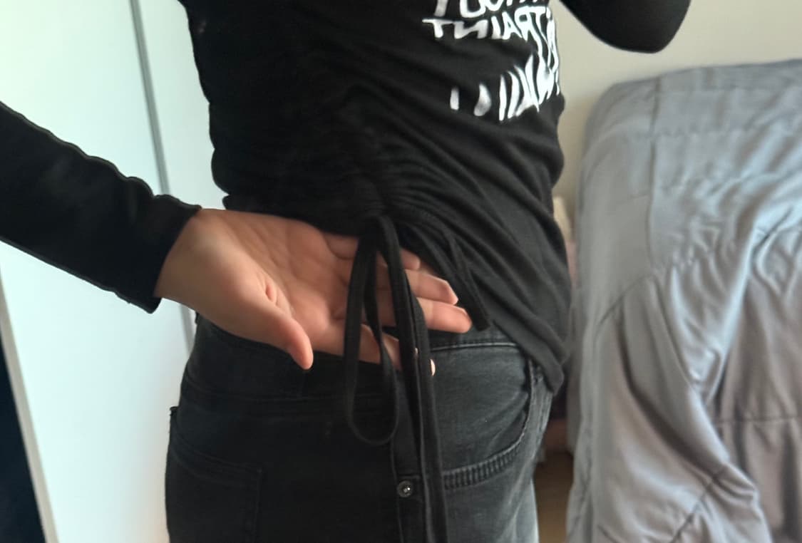 블랙 프린팅 티 상품이미지2