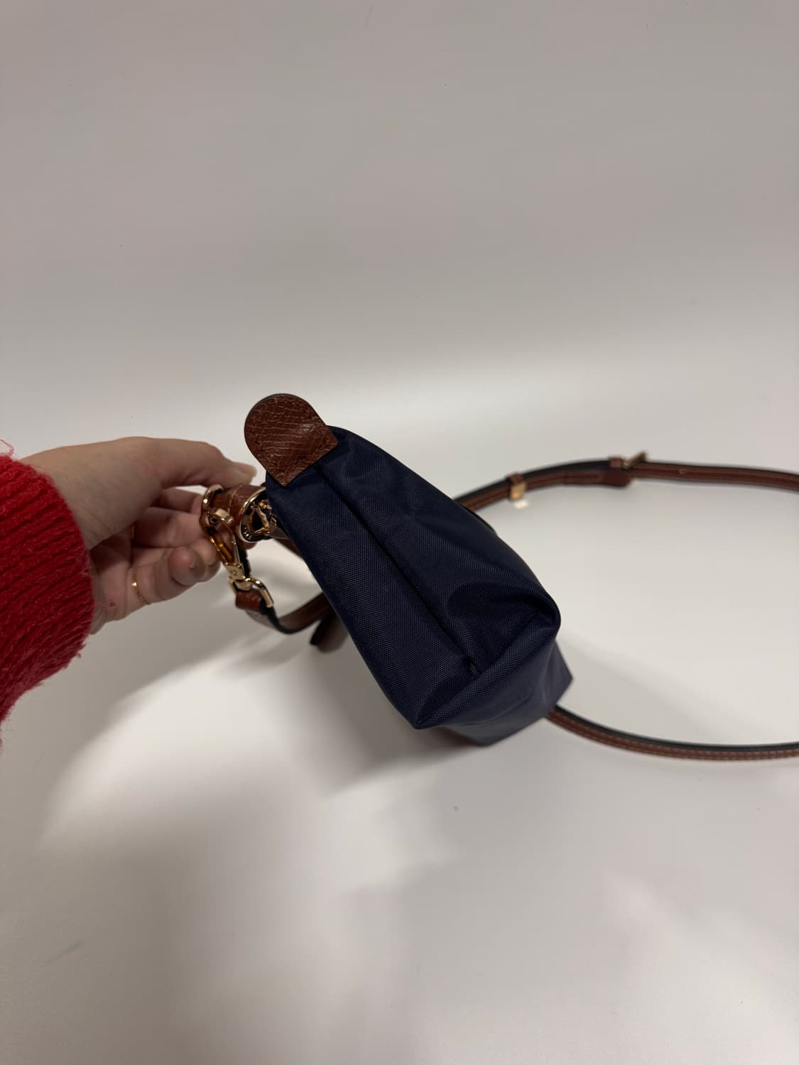 롱샴 르 플리아쥬 XS 네이비 크로스백 상품이미지2