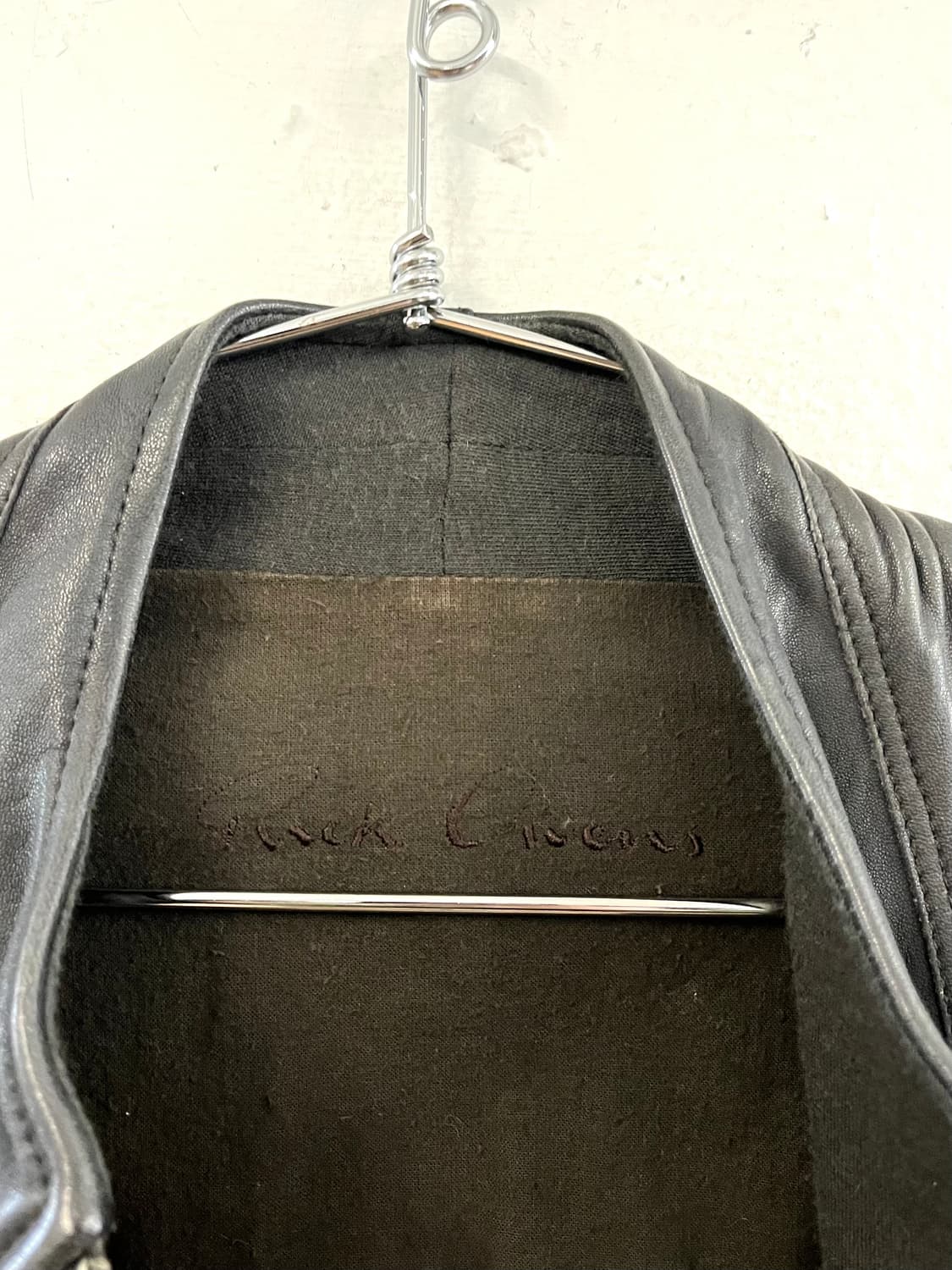 릭오웬스 2004FW 램스킨 레더 다트 자켓 상품이미지4