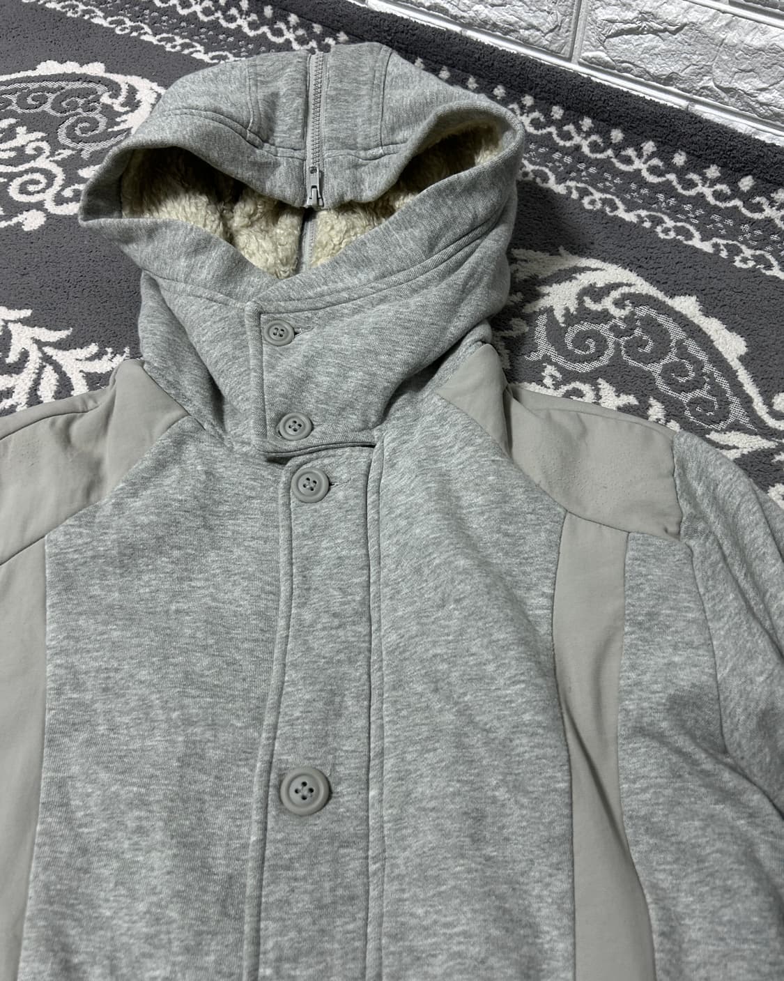 00’s 디젤 라인 지퍼 퍼 후드집업 상품이미지2