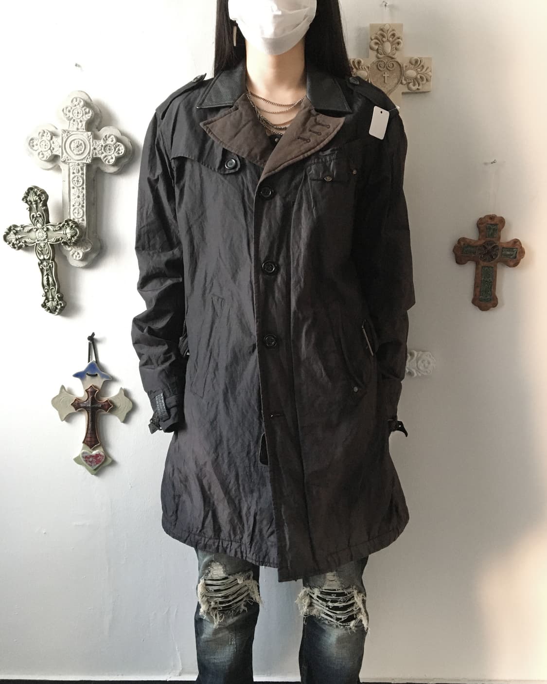 Diesel belted coat 상품이미지8