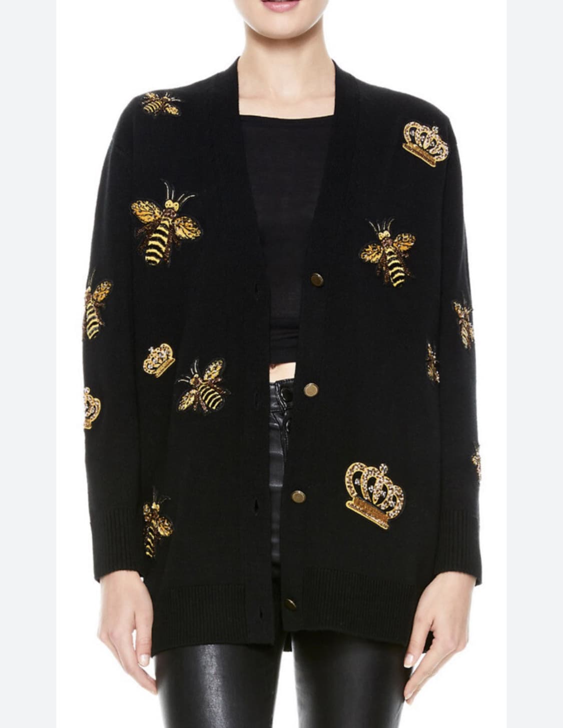 alice and olivia 자수 니트 가디건 상품이미지6