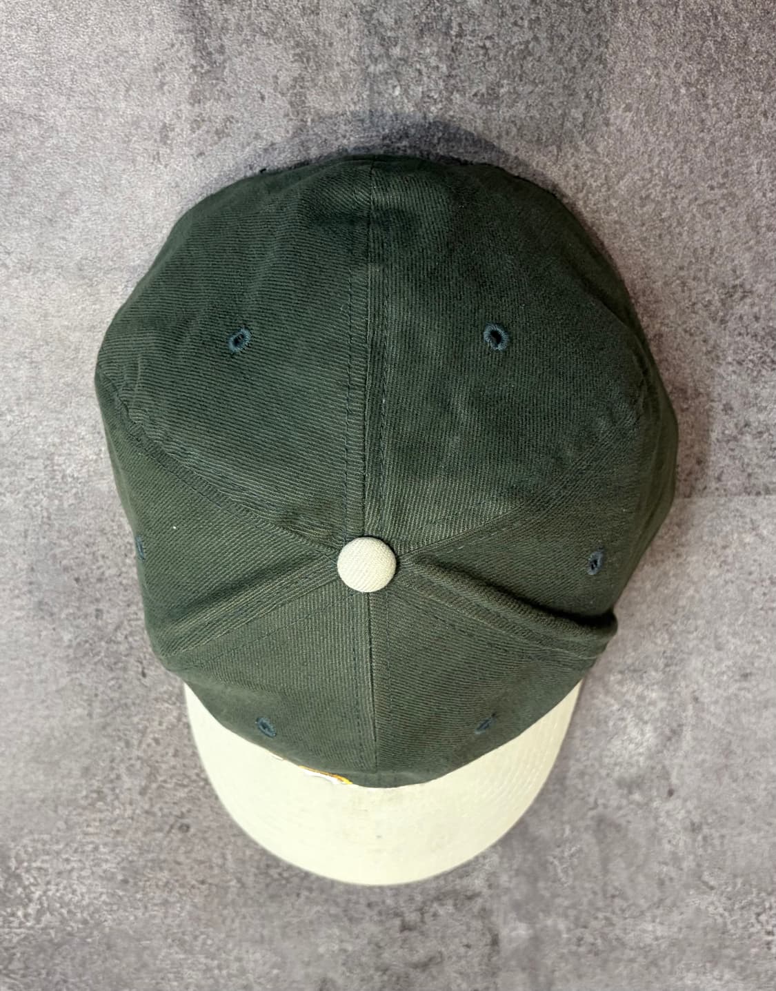 90s 스투시 볼캡 그린/화이트 모자 상품이미지4