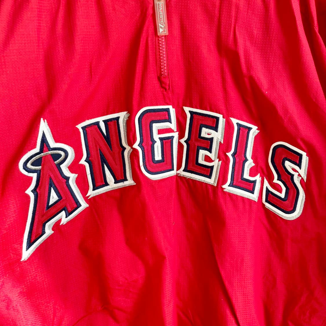F1 마제스틱 애너하임 에인절스 윈드브레이커 웜업 재킷 L사이즈 상품이미지4