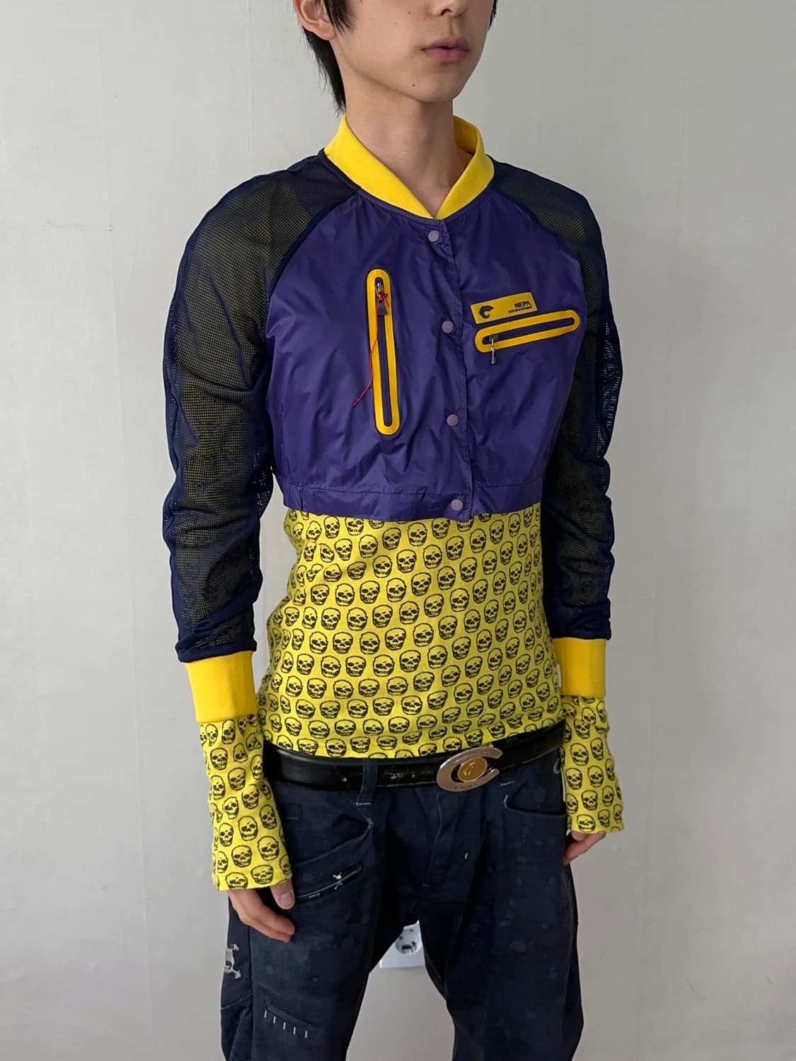 Swanky 스컬 그라데이션 롱 슬리브 상품이미지3