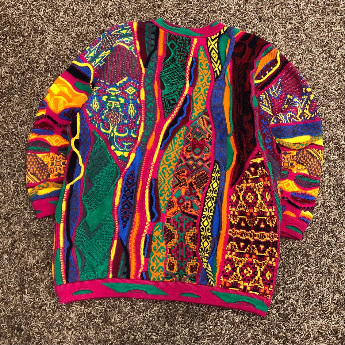 쿠지 울 멀티컬러 패턴 니트 상품이미지3