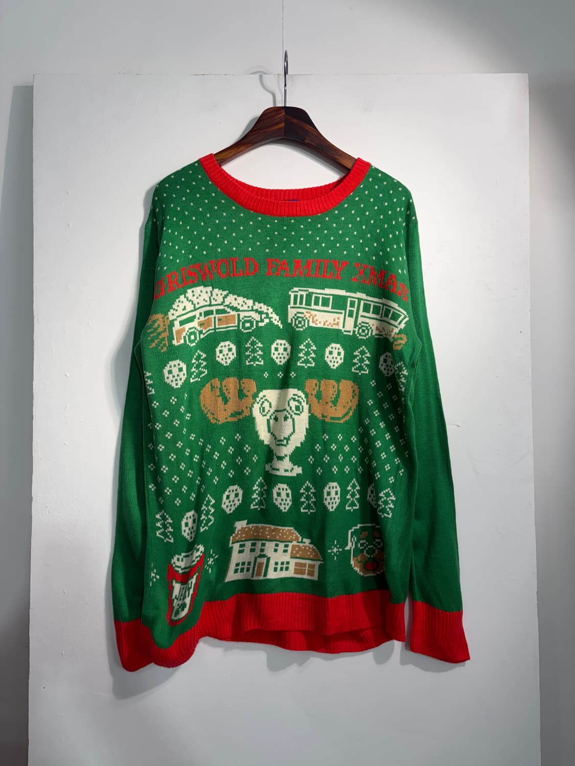 U.S.A. 크리스마스 어글리 니트 루돌프 L 상품이미지1