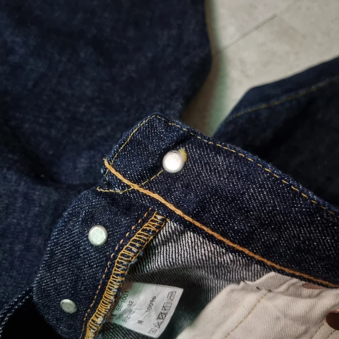 풀카운트x베어 1101 셀비지 데님 콜라보 32x30 상품이미지6