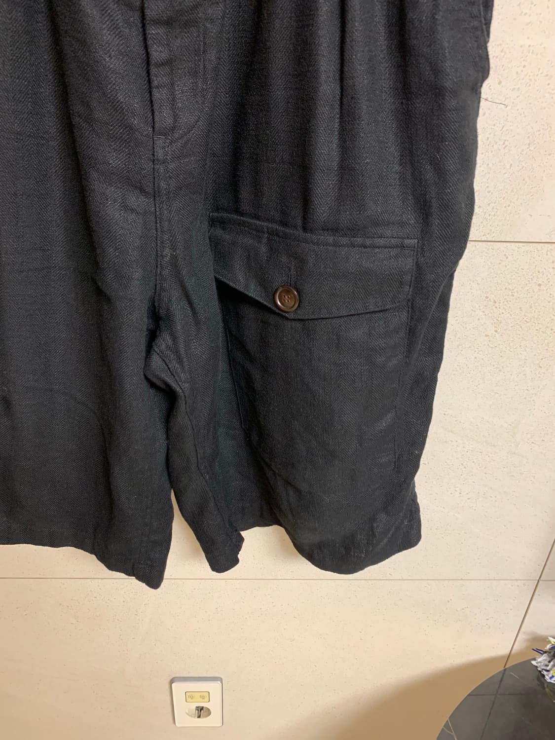 워드로브41 Landscape pocket shorts Black L 상품이미지4