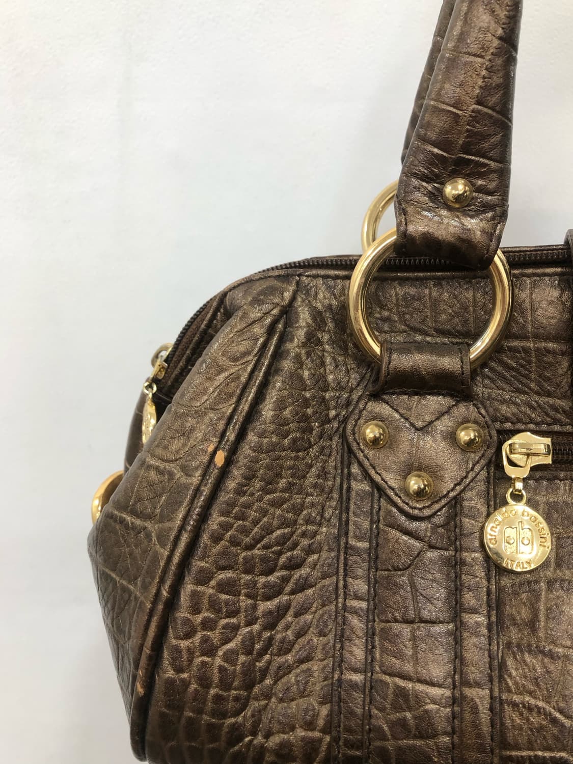 ARNALDO BASSINI brown python tote bag  상품이미지8