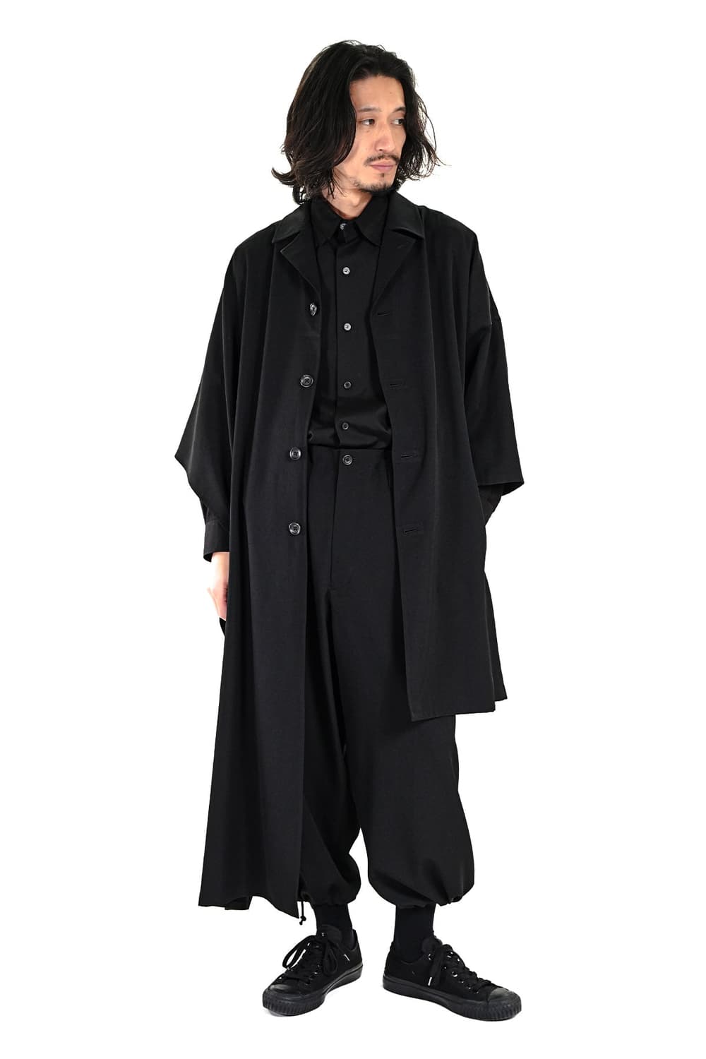 새상품 요지야마모토 울 개버딘 케이프자켓 1size 상품이미지2