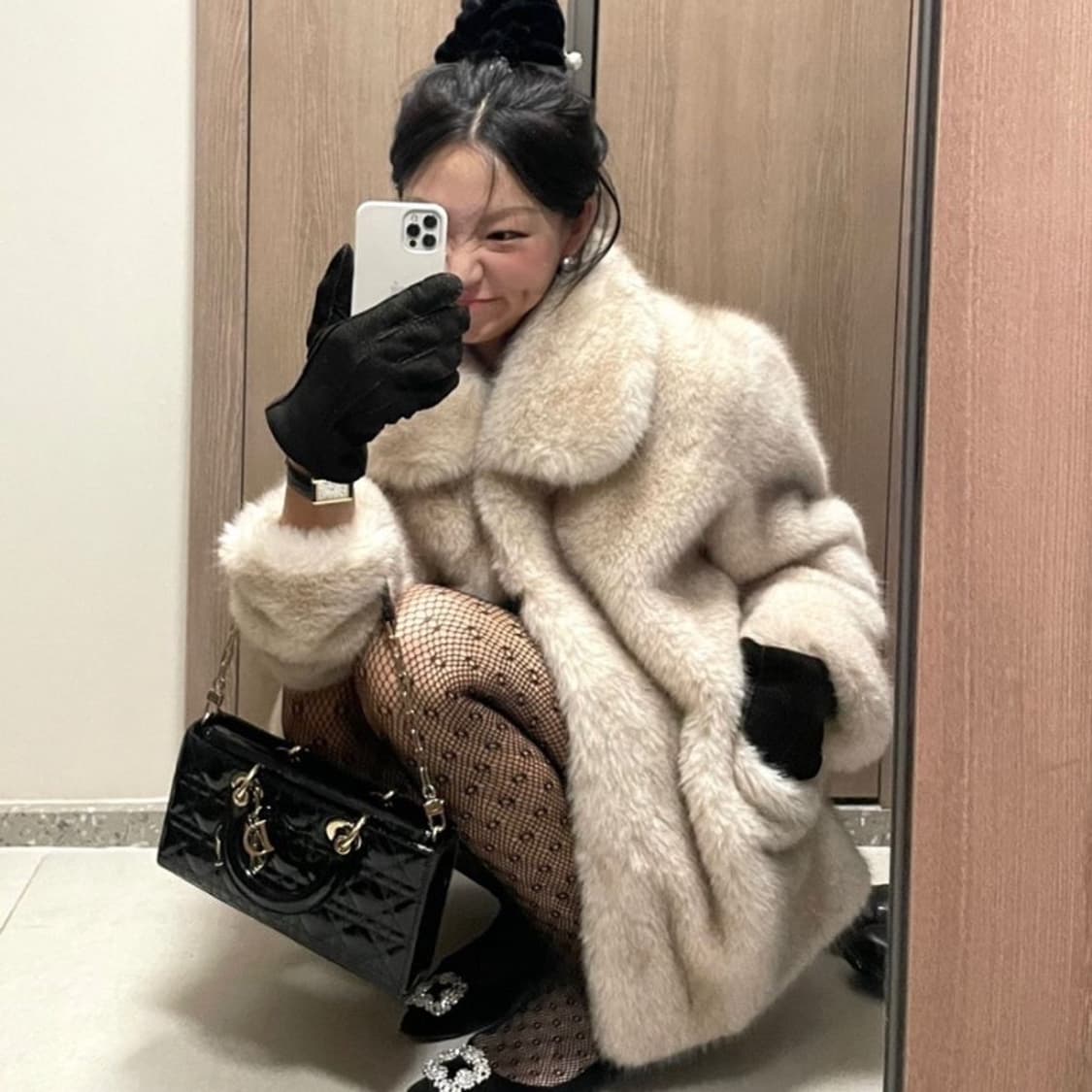 셀리앤리옹 퍼자켓 새상품 상품이미지1