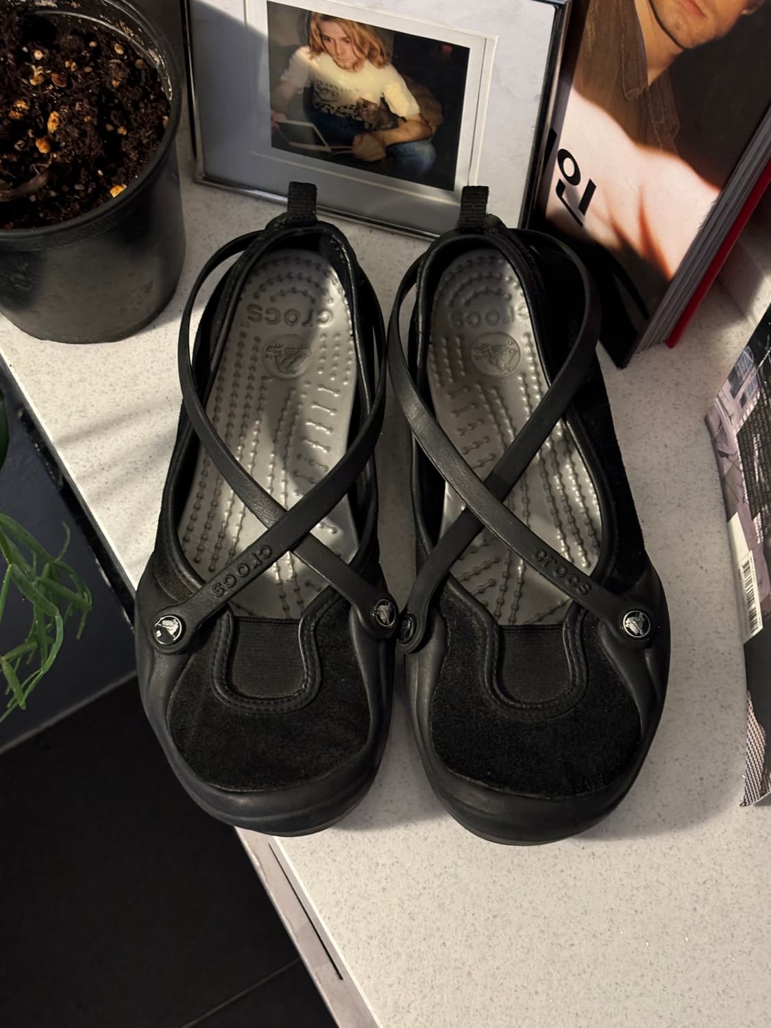 크록스 스웨이드 플랫슈즈 상품이미지3