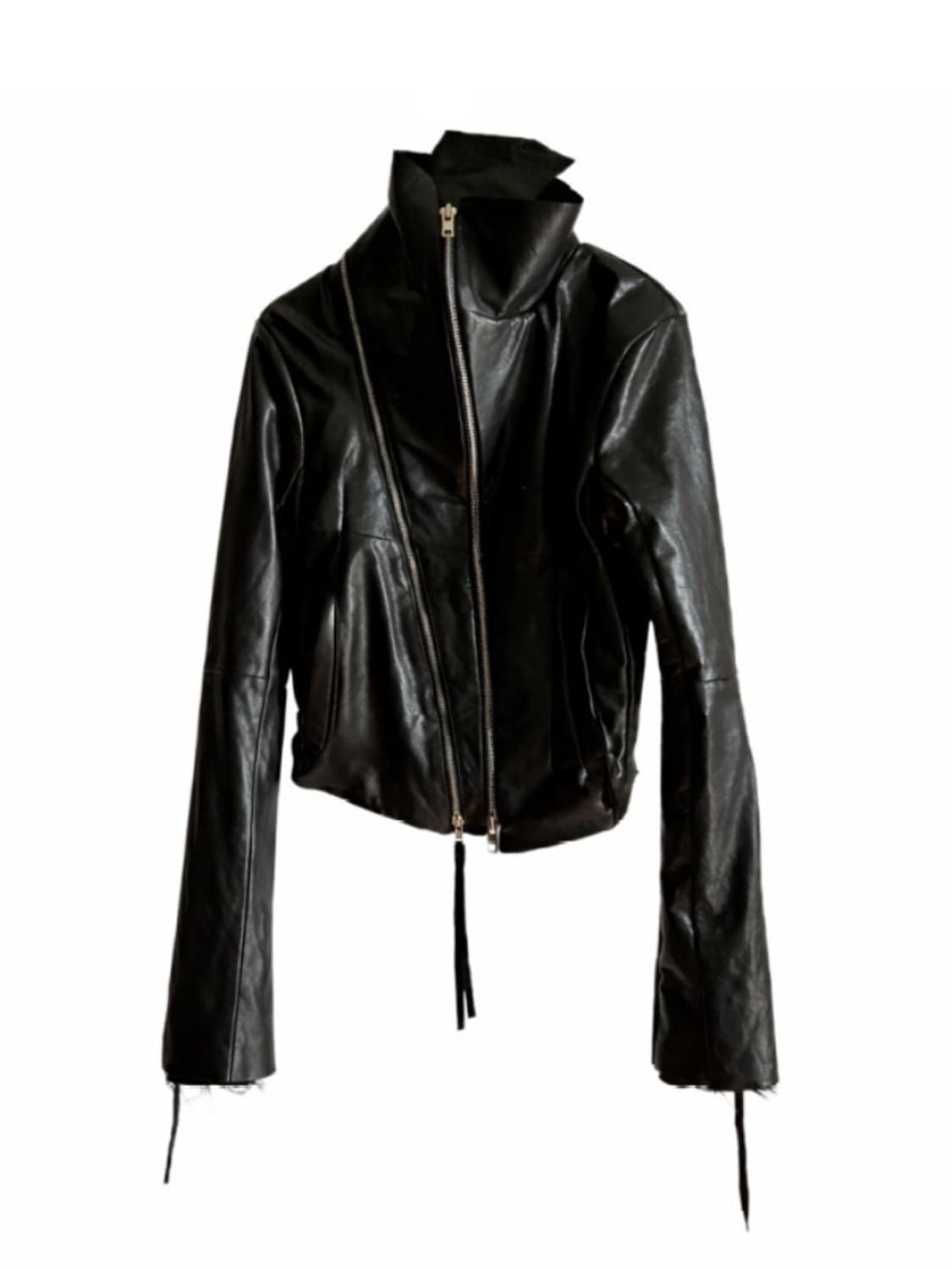 Dox 서울  / 아커맨 테이퍼드 하이넥 램스킨 레더자켓 상품이미지1