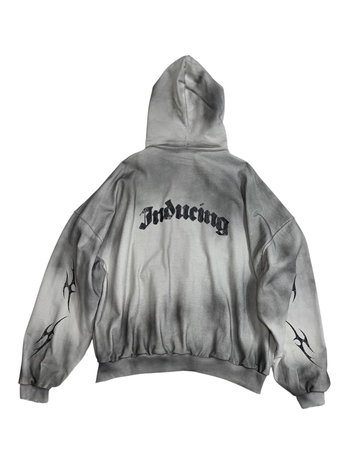 스키즘 인듀싱 라이트그레이 블랙워싱 후드집업 L 상품이미지3