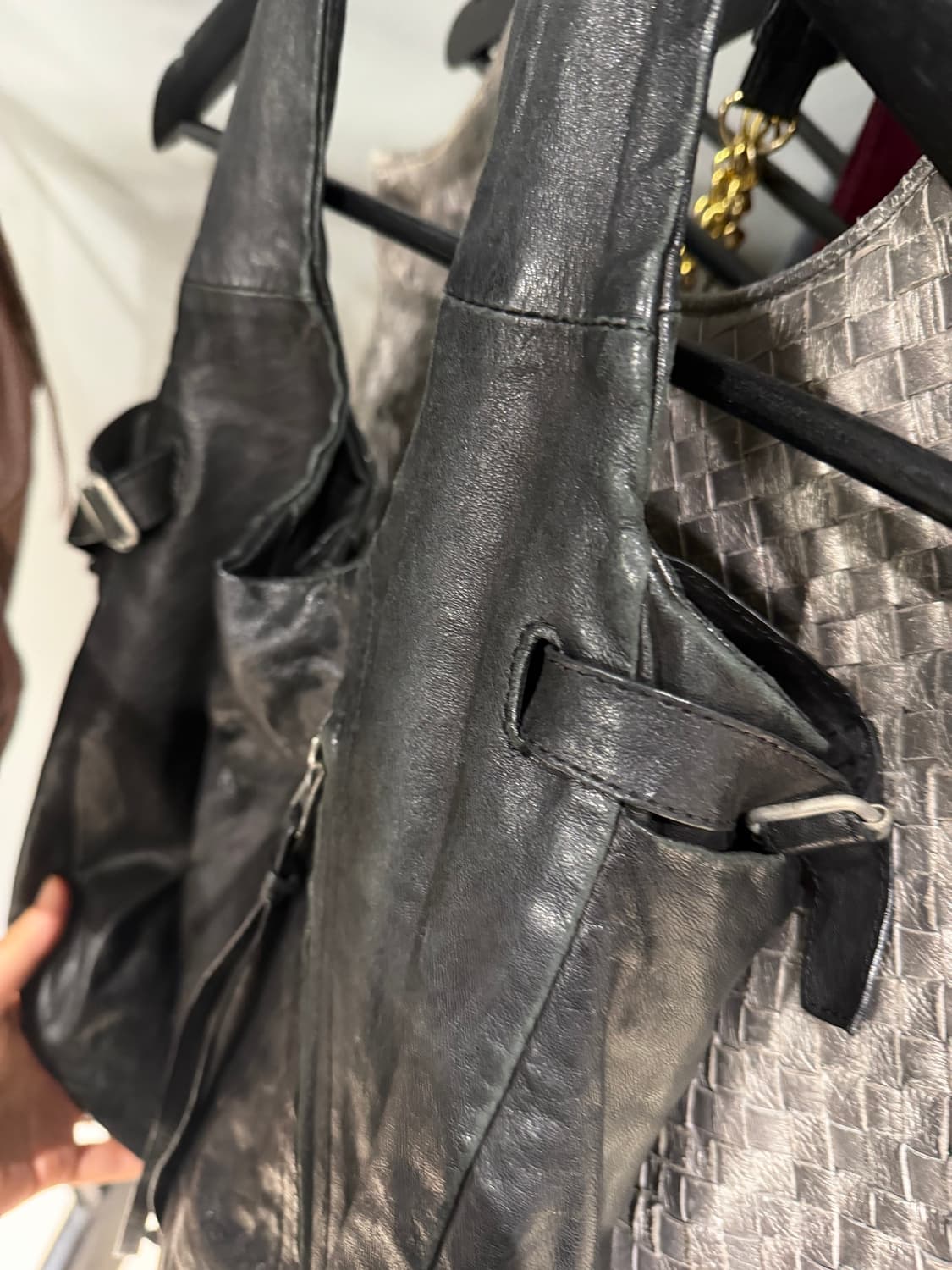 side buckle zipper point shoulder bag 상품이미지6
