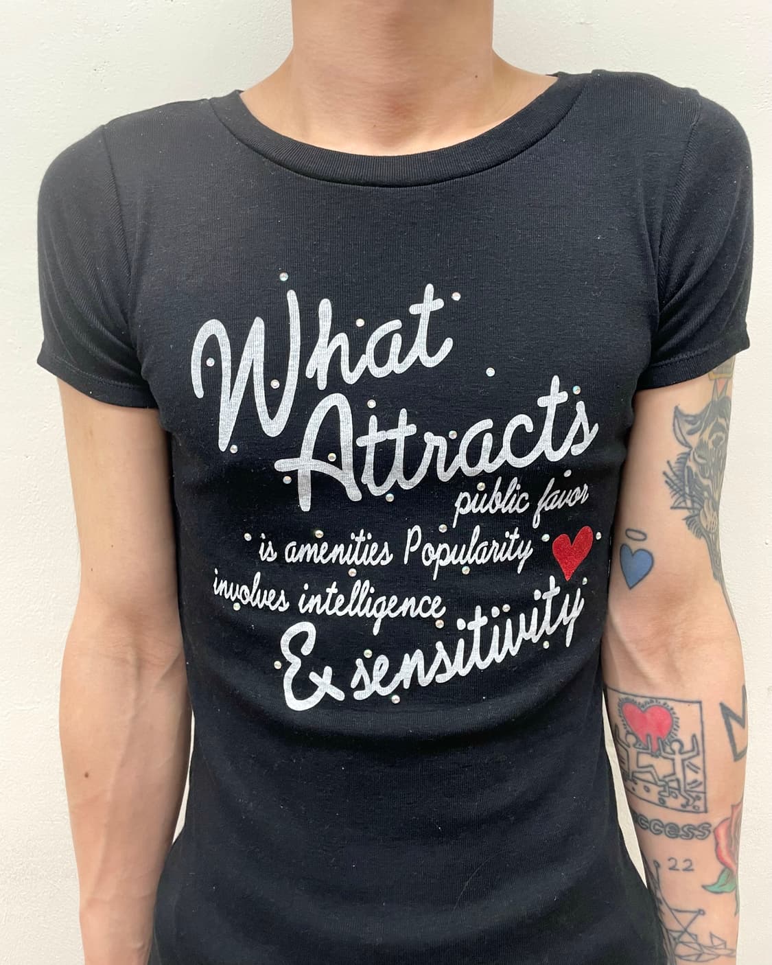 What atnacta heart cubic t-shirt 상품이미지2