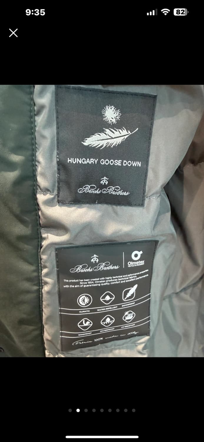 브룩스브라더스 패딩 - 카키색 2피스 상품이미지2