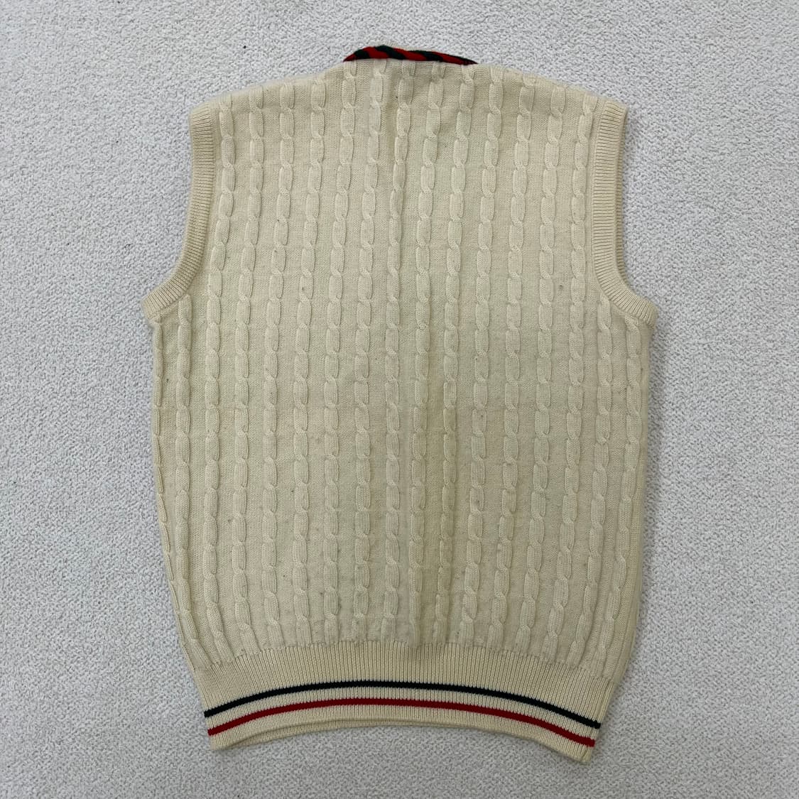 실측확인 구찌 빈티지 울 니트 조끼 0324M 상품이미지3