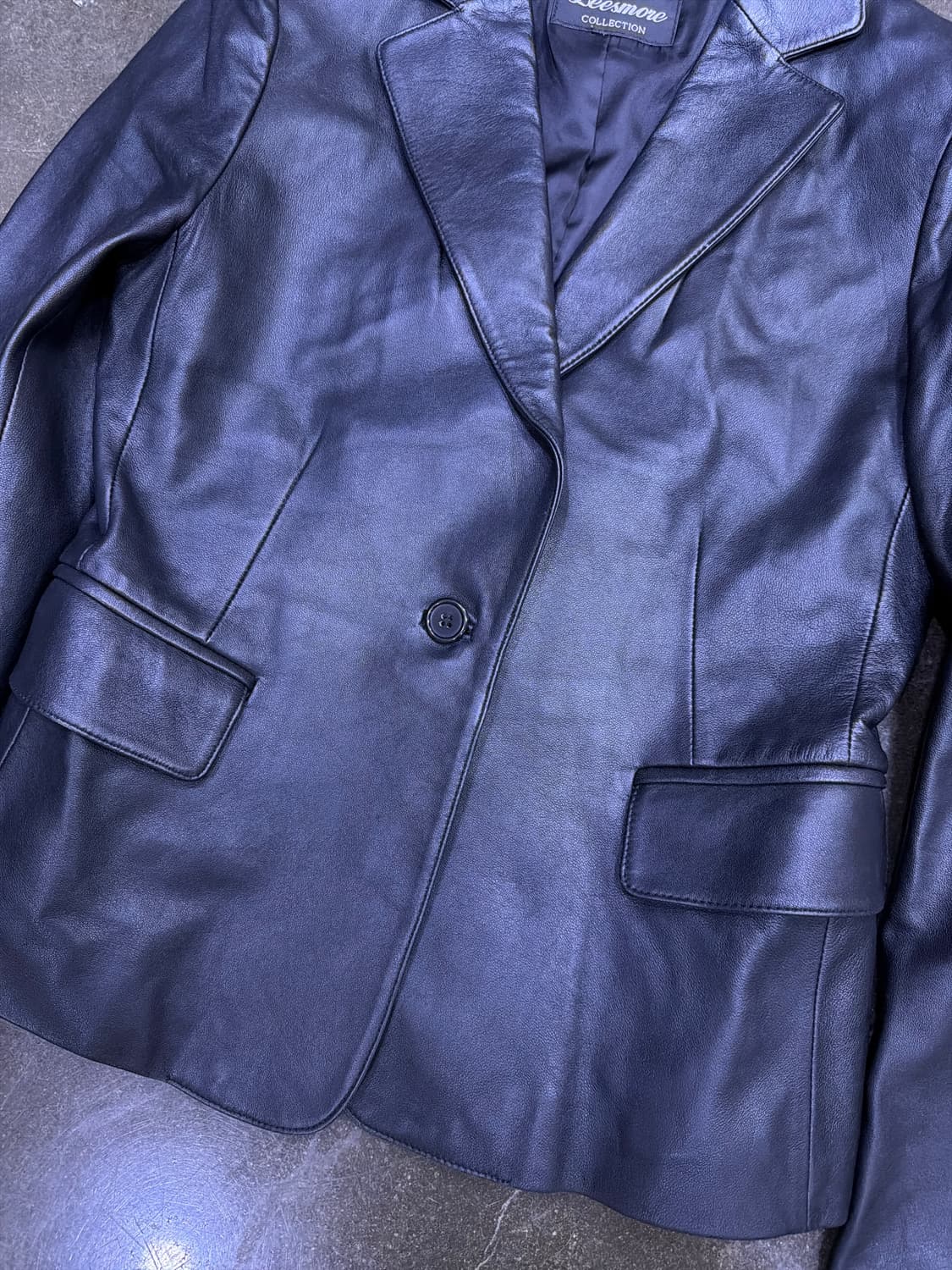Leesmore 리스모어 심플 싱글 원버튼 양가죽 자켓 55 상품이미지4