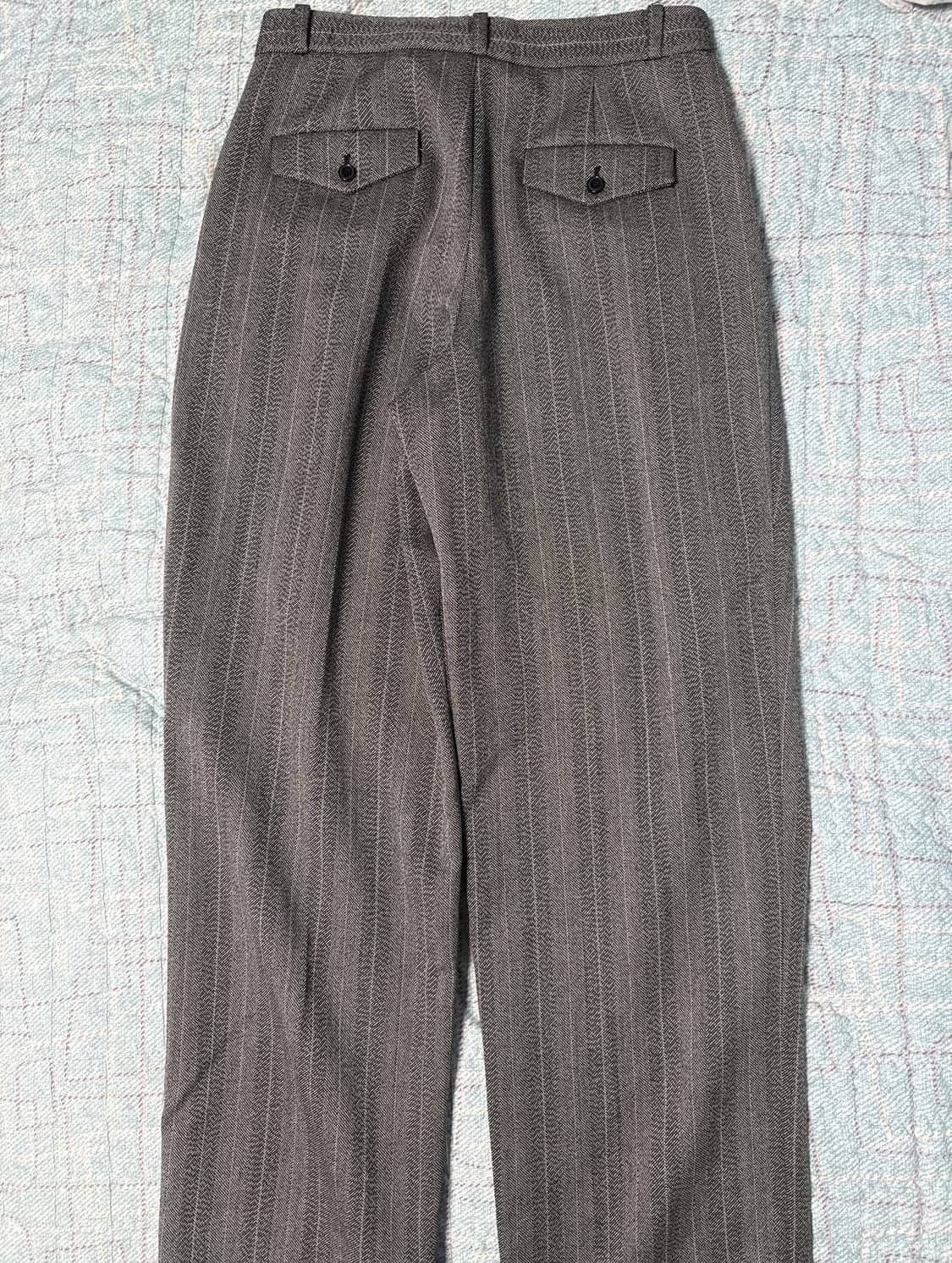 (S) 렉토 헤링본 와이드 팬츠 상품이미지3