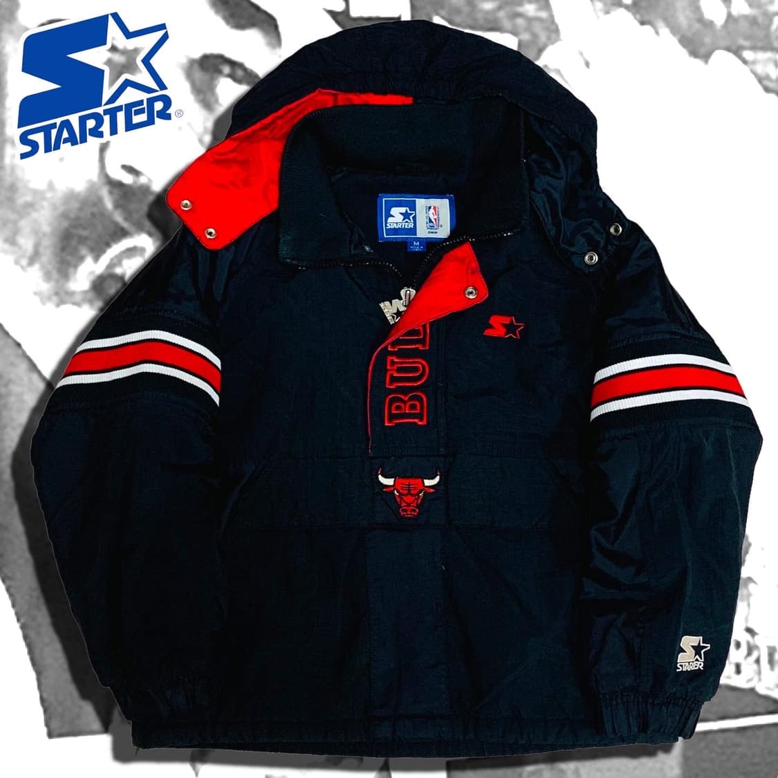 Starter 스타터 시카고 불스 후드 아노락 상품이미지1