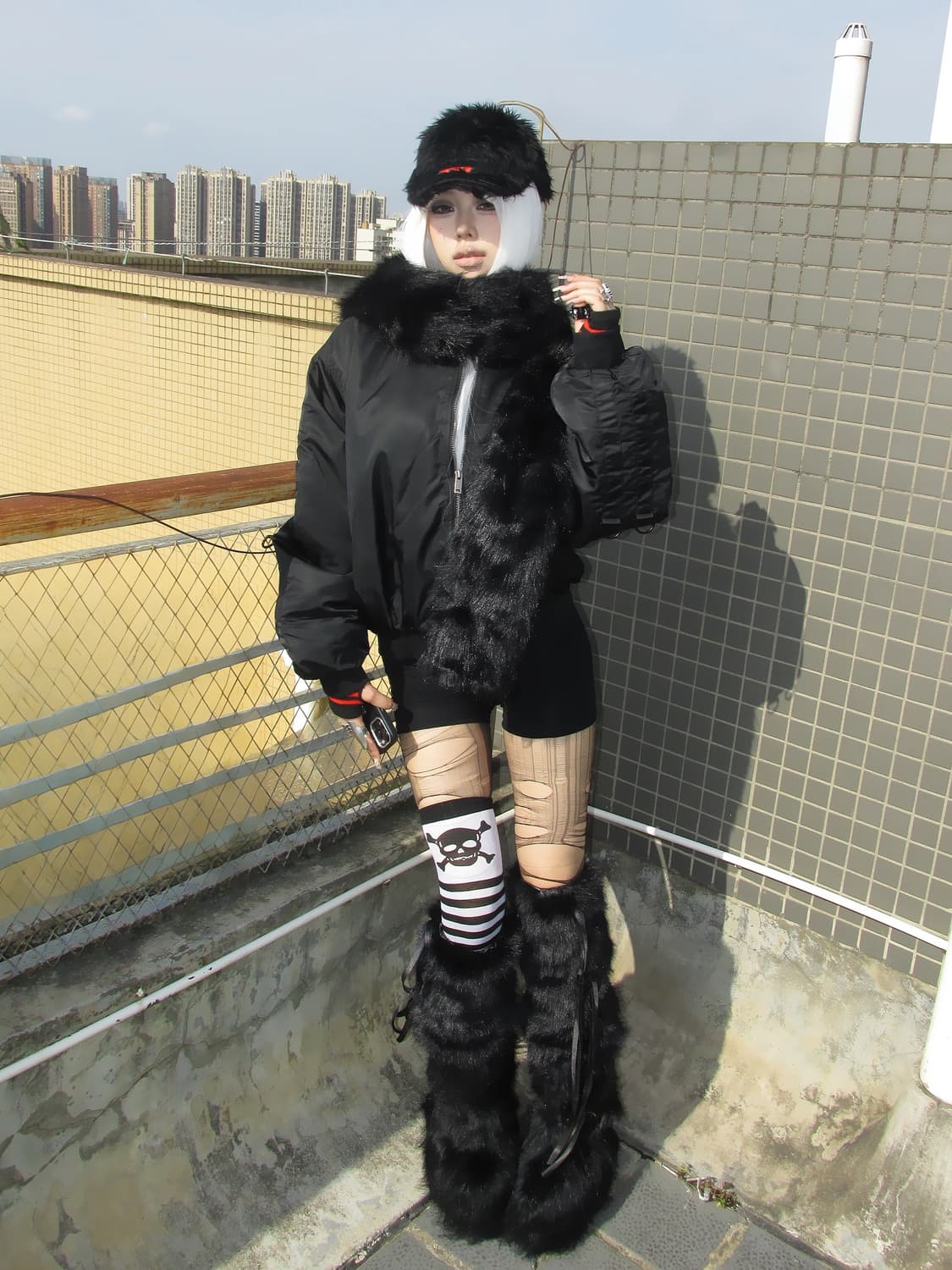 Raven Opium Fur Bomber 상품이미지6