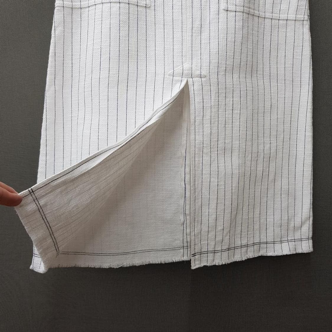 알렉산더왕 핀스트라이프 H라인 스커트 64-84사이즈 상품이미지3