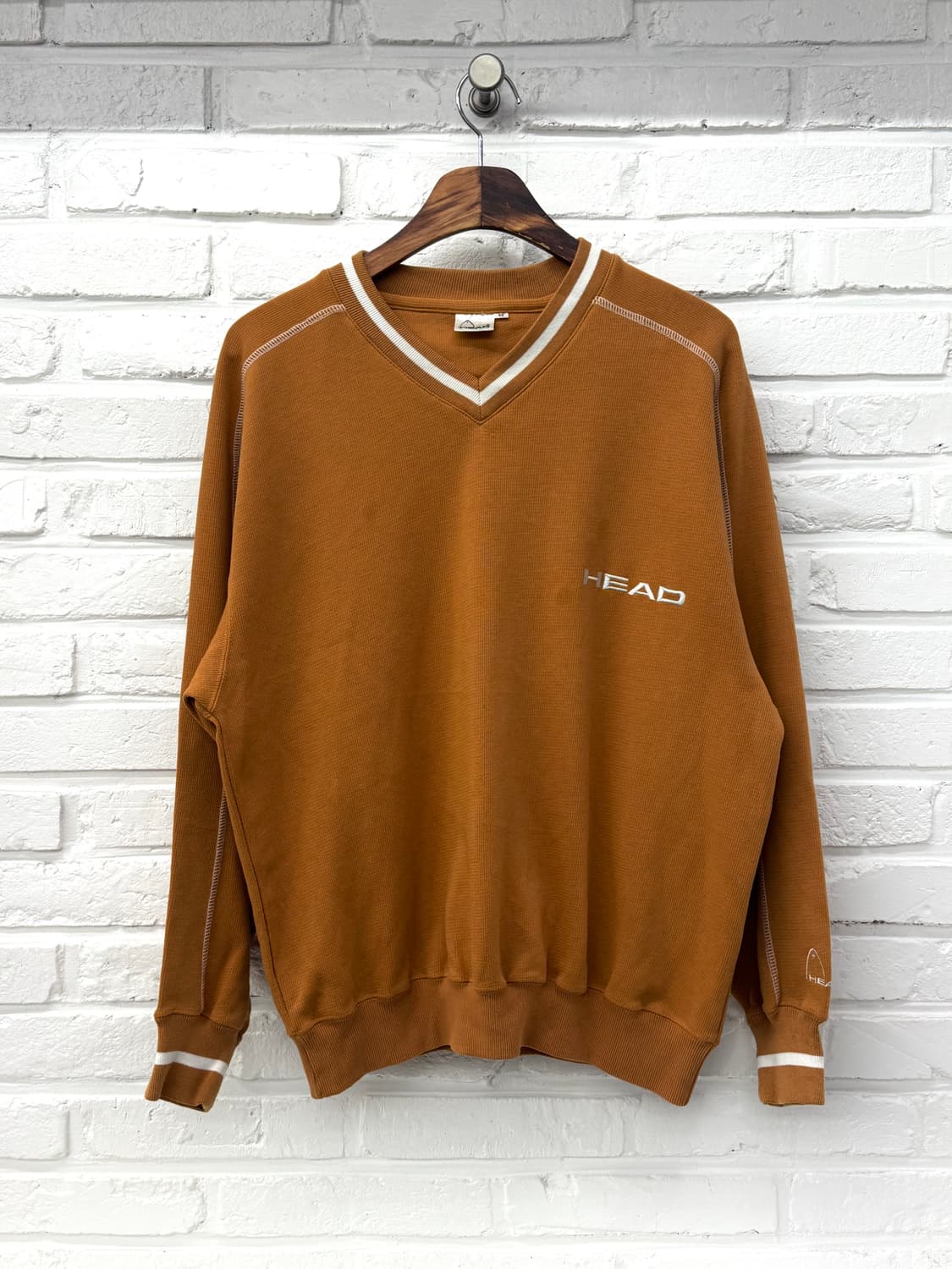 Head 오렌지브라운 브이넥 맨투맨 상품이미지3