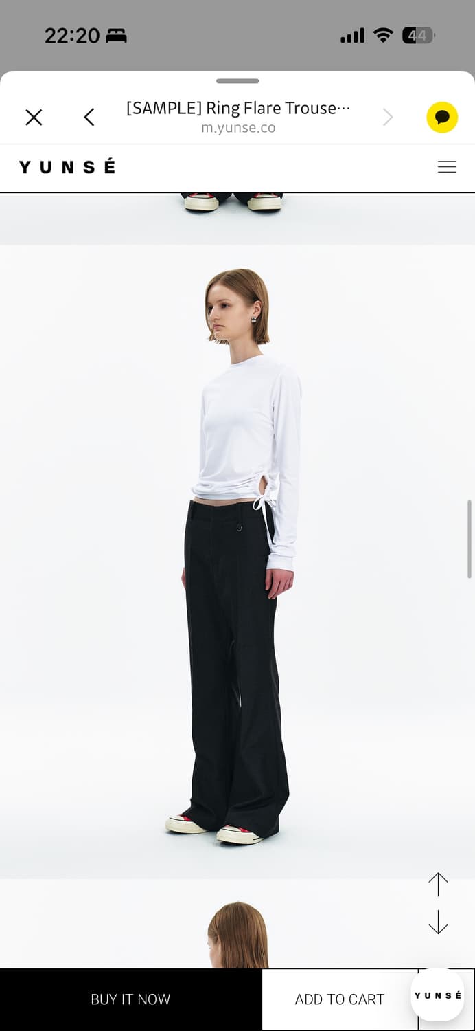 윤세 슬랙스 차콜색 상품이미지2