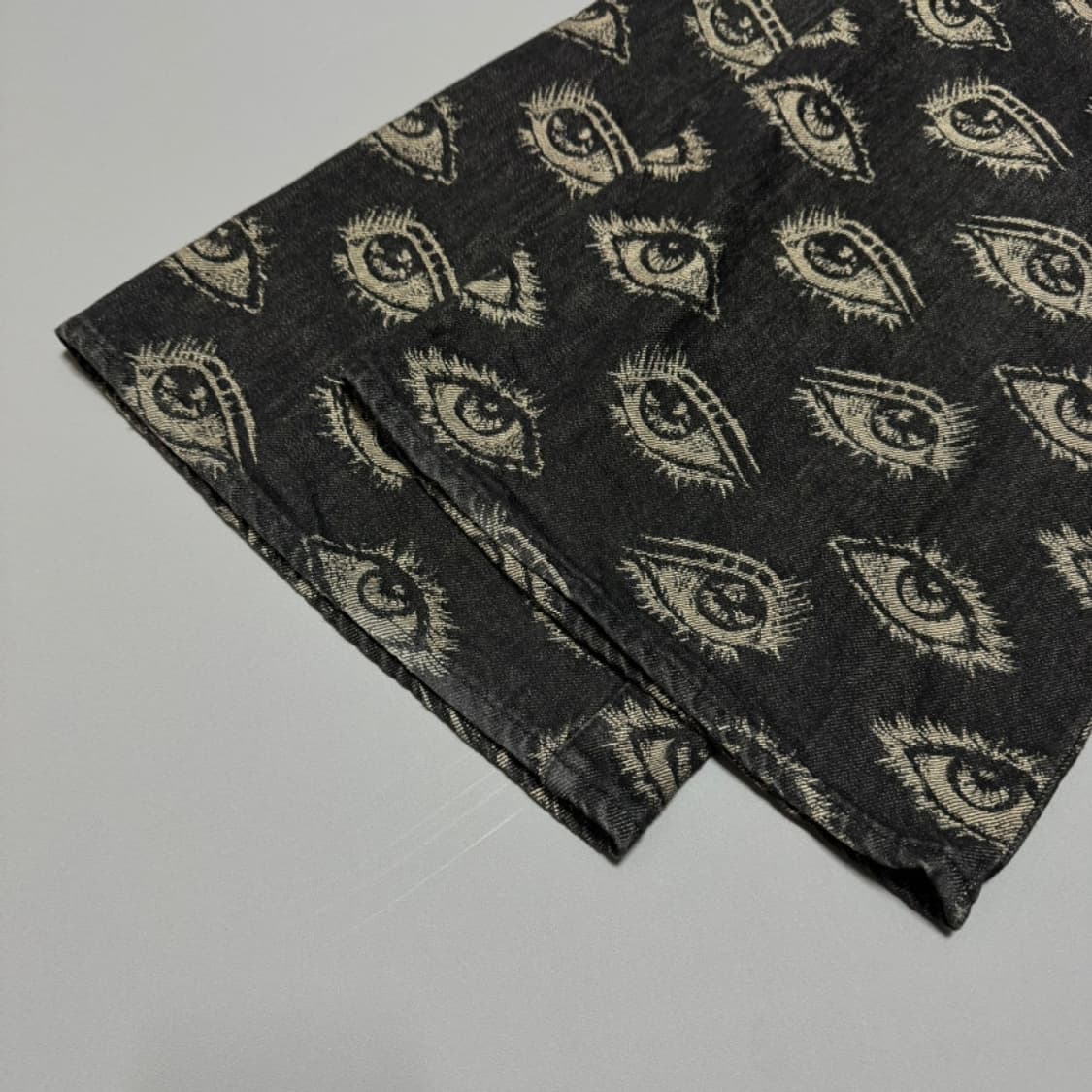 캐피탈(KAPITAL) 블랙컬러 스픽 이지 오카벨보 플레어 팬츠(34) 상품이미지6