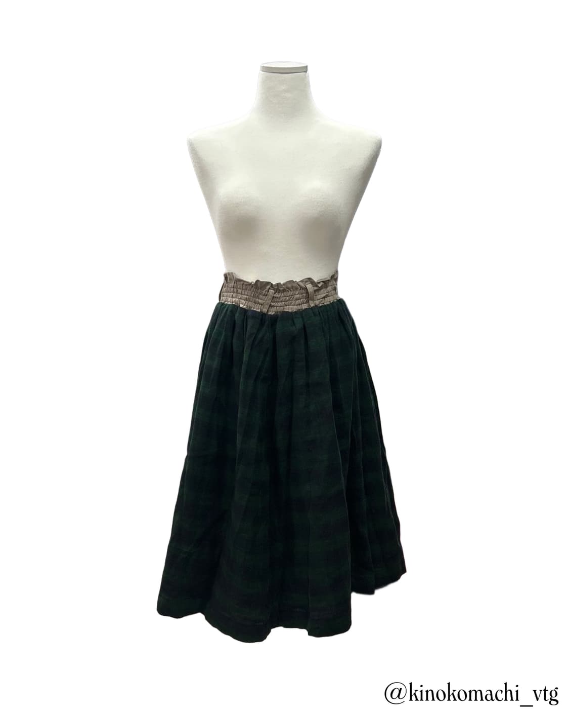 모리걸 청록체크 스커트 아오이유우 곰돌이룩 상품이미지2