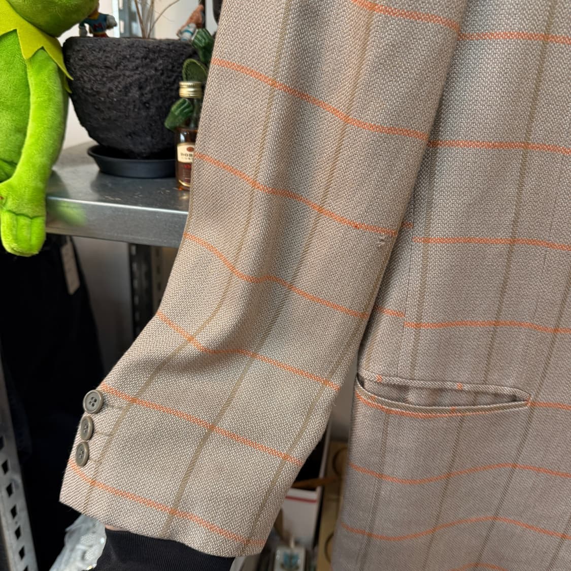  엠포리오 아르마니  MADE IN JAPAN  스퀘어 패턴 블레이저 상품이미지9